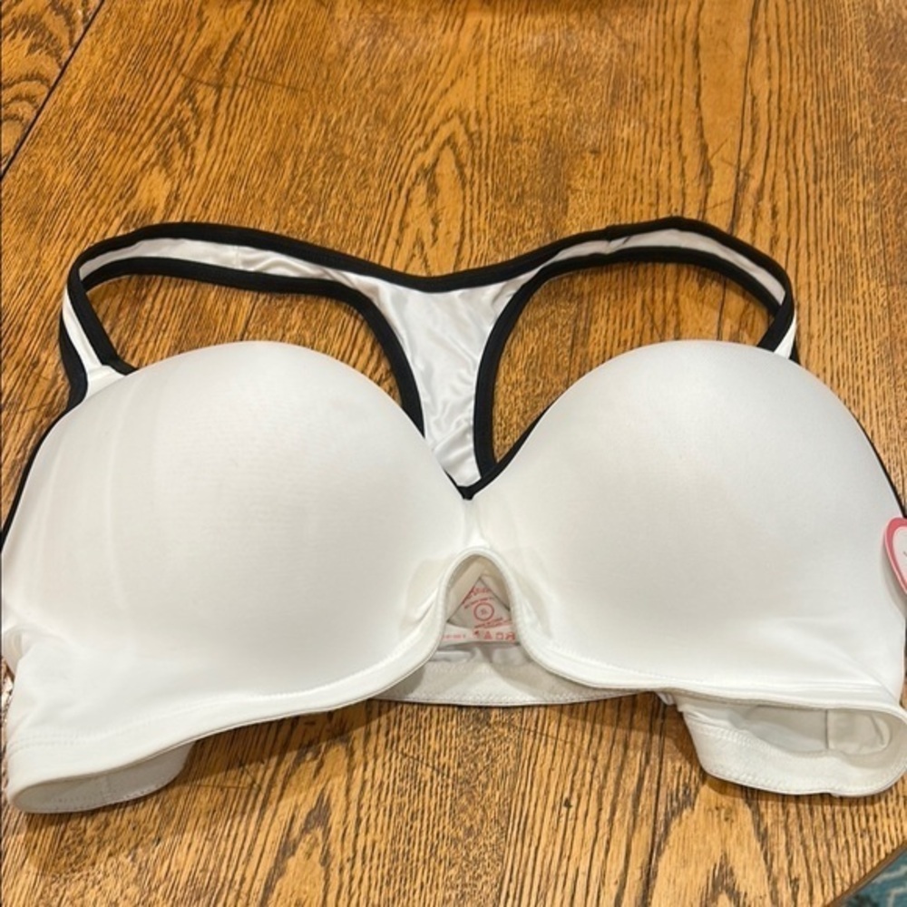 Flirtitude My Fave Yoga Bra White and Black Bra New